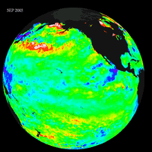 Global Sea Surface Temperature Data - 09/2003