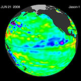 June 2008 Pacific Basin Sea Level Anomalies