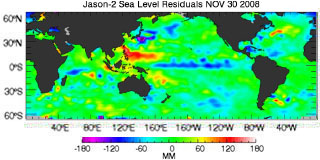 November 2008 Global Sea Level Anomalies