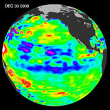 December 2008 Pacific Basin Sea Level Anomalies