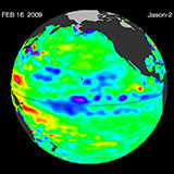 February 2009 Pacific Basin Sea Level Anomalies
