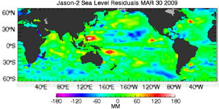 March 2009 Global Sea Level Anomalies