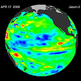 April 2009 Pacific Basin Sea Level Anomalies