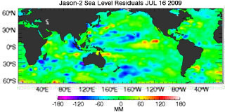 July 2009 Global Sea Level Anomalies