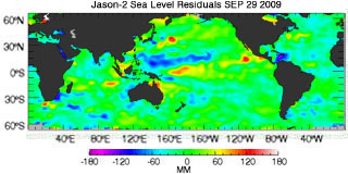 September 2009 Global Sea Level Anomalies