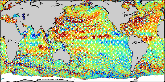 Sea Surface Height Anomaly: SARAL, Jason-2 and Jason-3 Measurements from 13-Sep-2017 to 23-Sep-2017