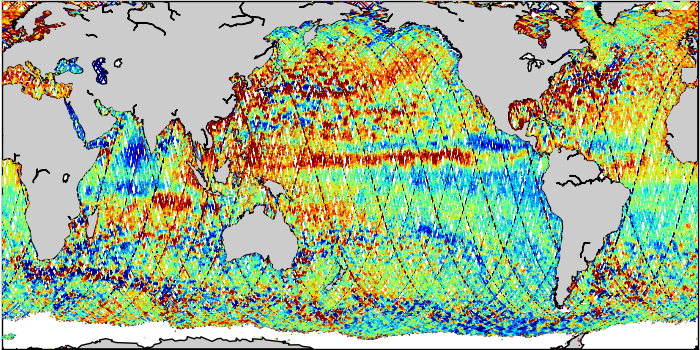 Sea Surface Height Anomaly: SARAL, Jason-2 and Jason-3 Measurements from 09-Oct-2017 to 19-Oct-2017