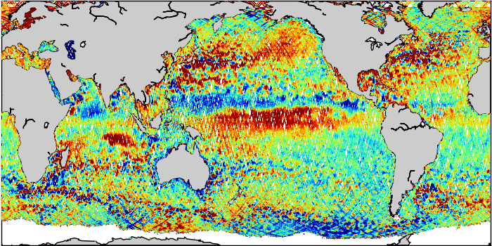 Sea Surface Height Anomaly: SARAL, Jason-2 and Jason-3 Measurements from 06-Oct-2018 to 16-Oct-2018