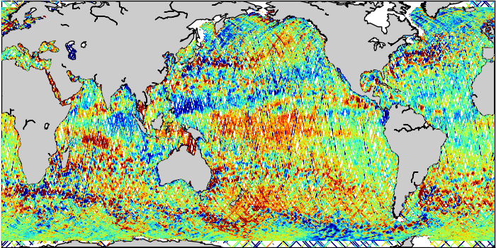 Sea Surface Height Anomaly: SARAL, Jason-2 and Jason-3 Measurements from 05-Feb-2019 to 15-Feb-2019