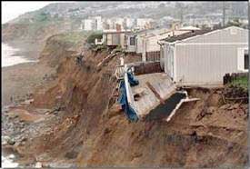 Coastal erosion