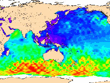 map of significant wave height from July 4 to July 14