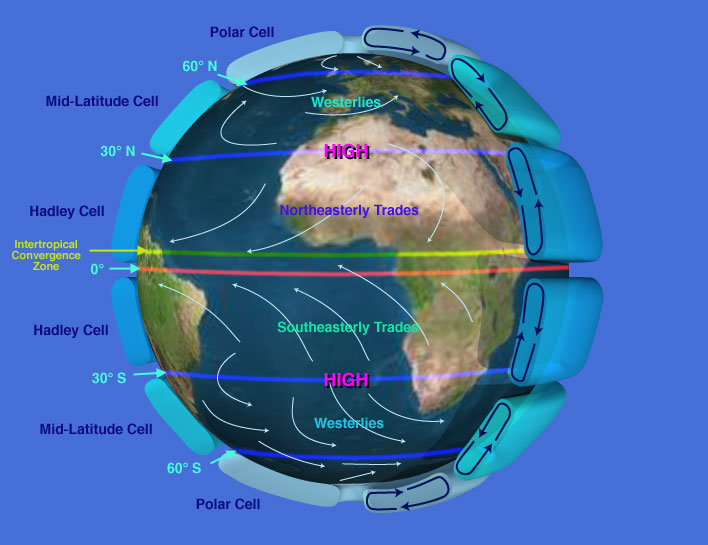 Global circulation cells