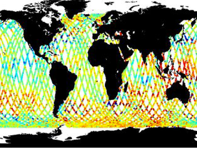 OSTM/Jason-2 GPS based orbit near real time sea surface height