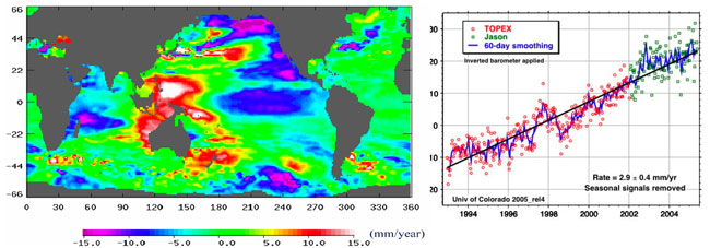 Global mean sea level rise Image