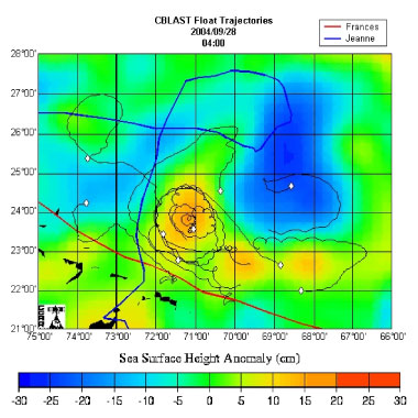 CBLAST: Hurricane research with altimetry