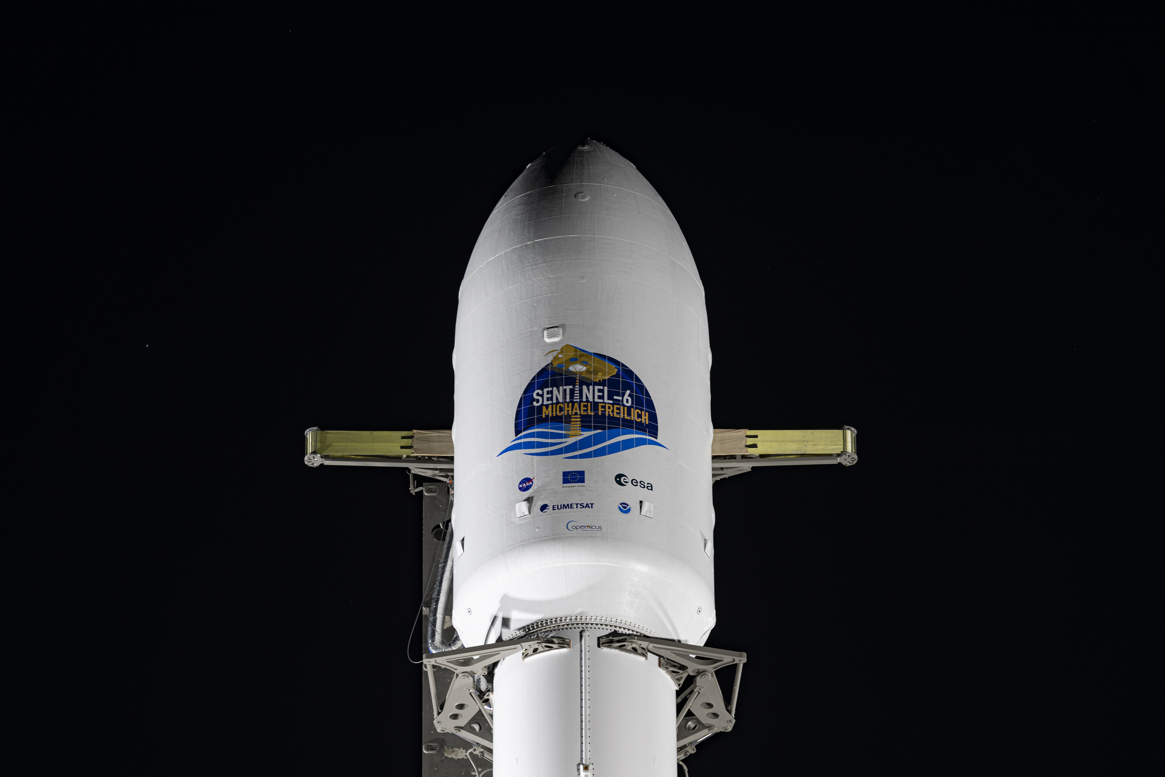 Payload fairing close-up