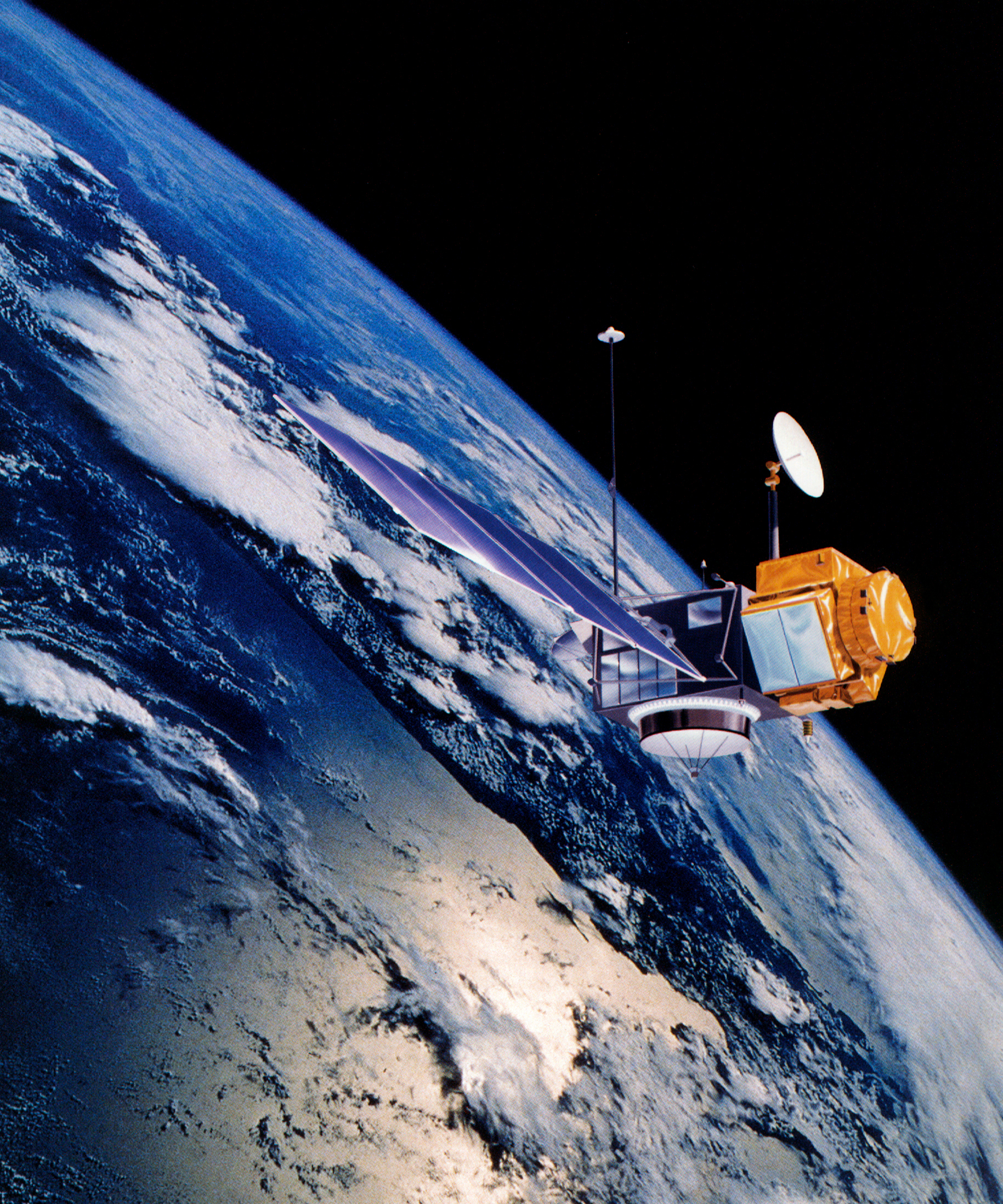 TOPEX/Poseidon over Earth