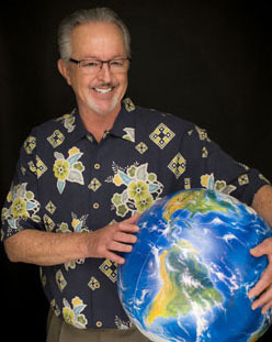 Bill Patzert in his signature Hawaiian shirt